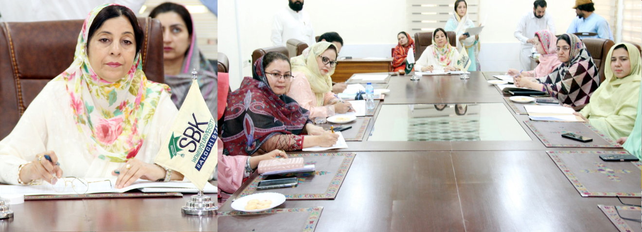 Prof. Dr. Rubina Mushtaq, Vice Chancellor SBKWU presided over the meeting of the ISAC of SBKWU for the award for Chinese Scholarships to the students of SBKWU. Meeting held at SBKWU on 30/6/2025