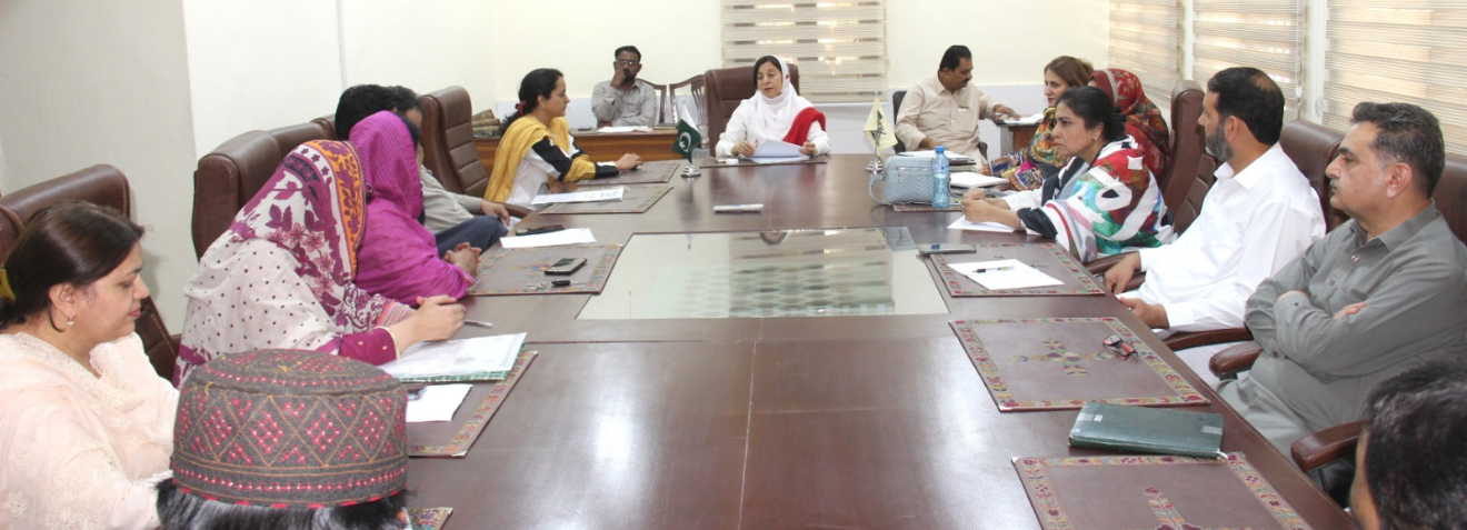 Prof. Dr. Rubina Mushtaq, Vice Chancellor, SBKWU presided Deans and Administrative Heads Meeting at Aisha Hall of SBKWU (16/6/2025)